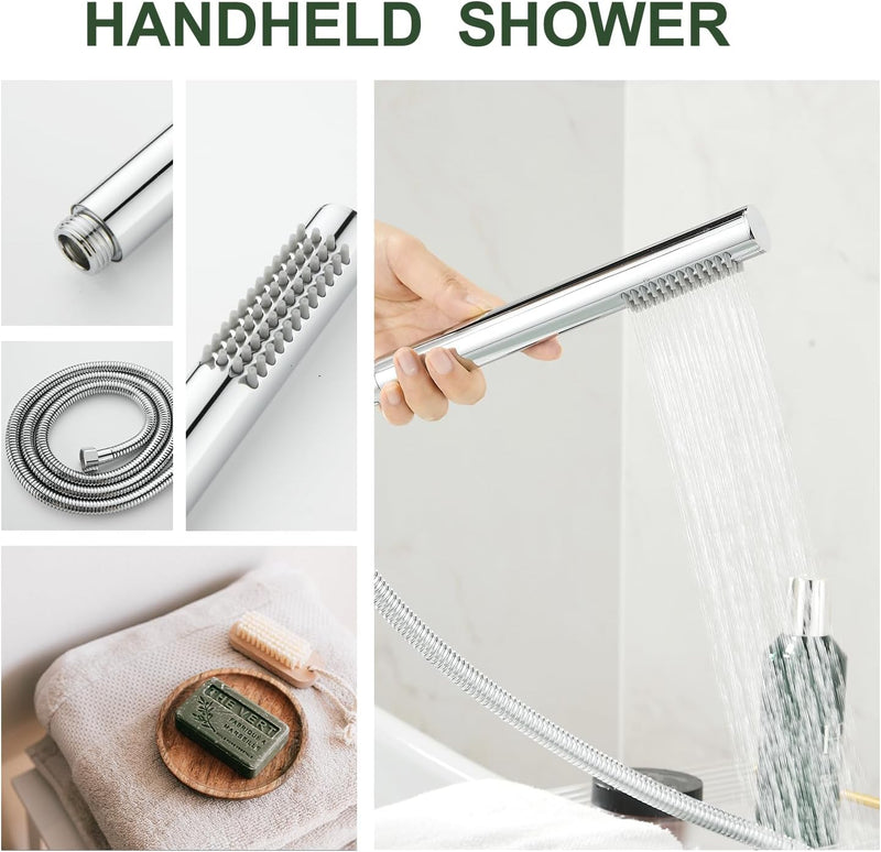 Freestanding Bath Shower Mixer Tap Floor Mounted Tub