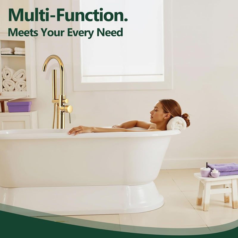 Freestanding Bath Tap Shower System Bathtub Faucet