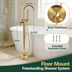 Freestanding Bath Tap Shower System Bathtub Faucet