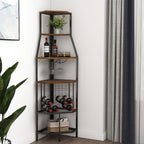 Freestanding Corner Wine Rack 5-Tier Holder Display Storage