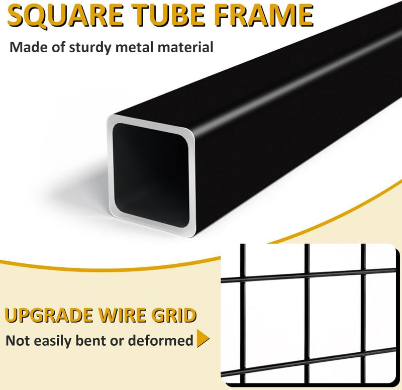 Freestanding Grid Wall Panel Standing Wire Display Rack