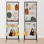 Freestanding Grid Wall Panel Standing Wire Display Rack