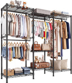 Freestanding Metal Open Wardrobe