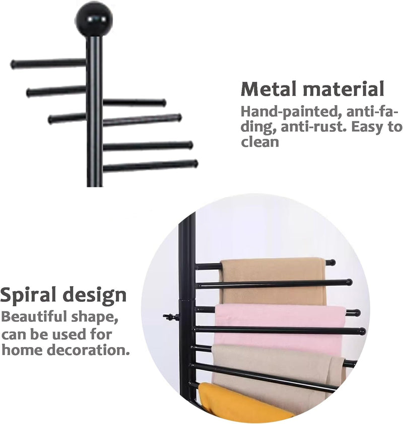 Freestanding Scarf Display Rack Metal Racks Spiral Holder