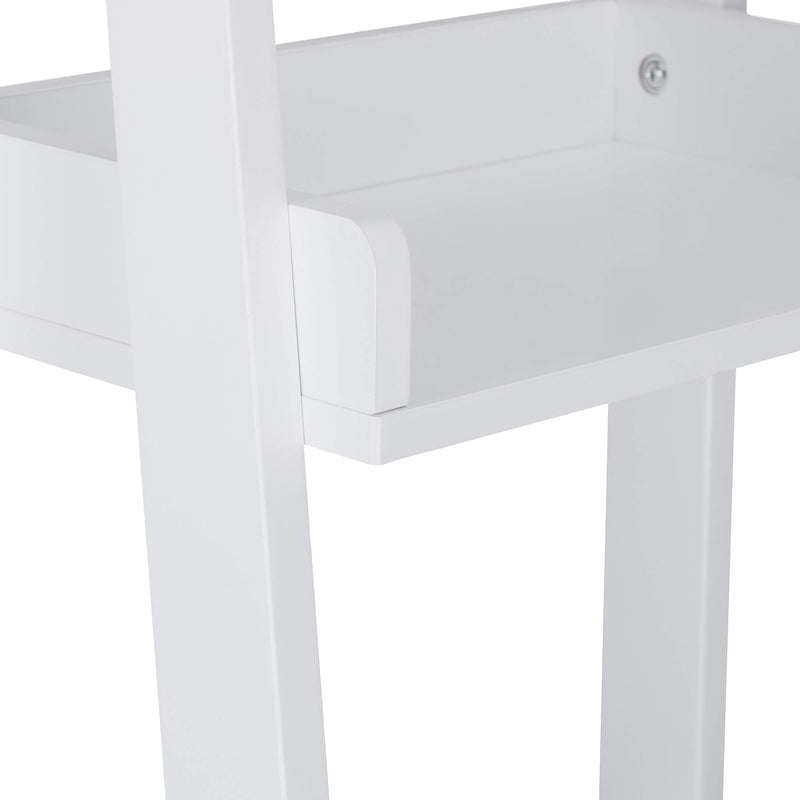 Freestanding Shelf with 4 Levels Ladder Rack