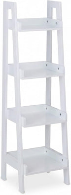 Freestanding Shelf with 4 Levels Ladder Rack