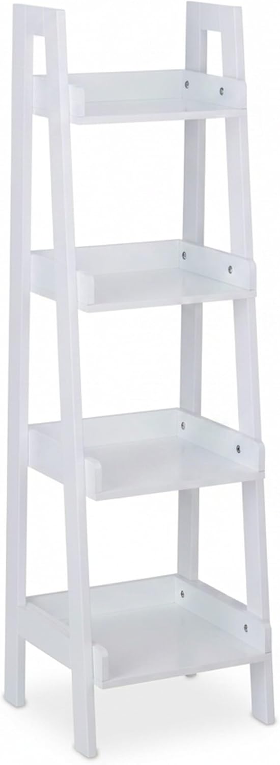 Freestanding Shelf with 4 Levels Ladder Rack