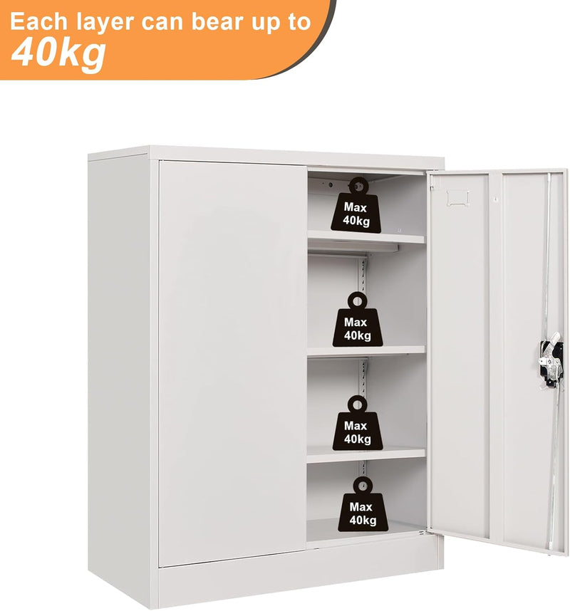 Frideko Lockable Metal Cupboard
