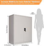 Frideko Lockable Metal Cupboard