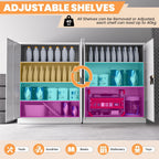 Frideko Lockable Metal Cupboard