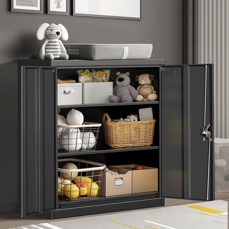 Frideko Lockable Metal Cupboard