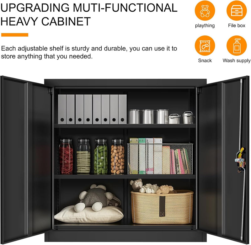 Frideko Lockable Metal Cupboard