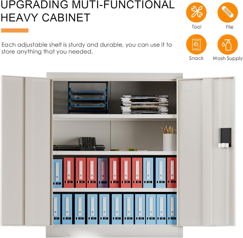 Frideko Lockable Metal Cupboard