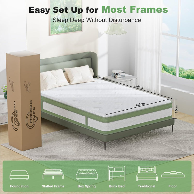 Frideko Mattress Medium Firm Hybrid Pocket