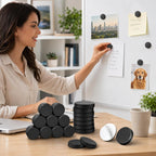 Fridge Magnets Disc for Crafts Ceramic Magnet (20 Pack)