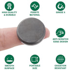 Fridge Magnets Disc for Crafts Ceramic Magnet (20 Pack)
