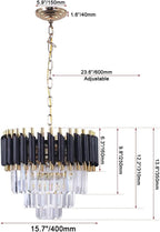 20 Inch Crystal Chandelier Ceiling and Flush Mount