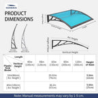 Front Door Canopy Outdoor Awning Window Patio
