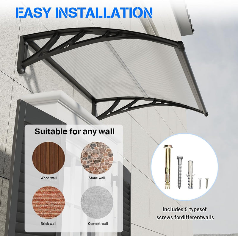 Front Door Canopy Outdoor Awning Window Patio