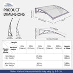 Front Door Canopy Outdoor Awning Window Patio