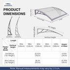 Front Door Canopy Outdoor Awning Window Patio