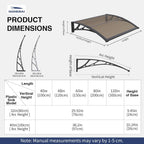 Front Door Canopy Outdoor Awning Window Patio