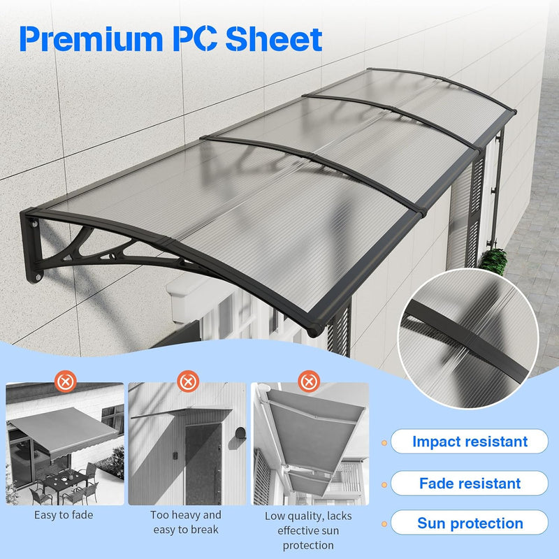 Front Door Canopy Outdoor Awning Window Patio