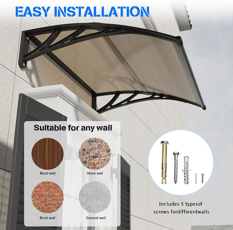 Front Door Canopy Outdoor Awning Window Patio