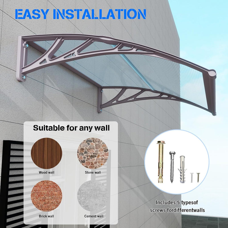 Front Door Canopy Outdoor Awning Window Patio