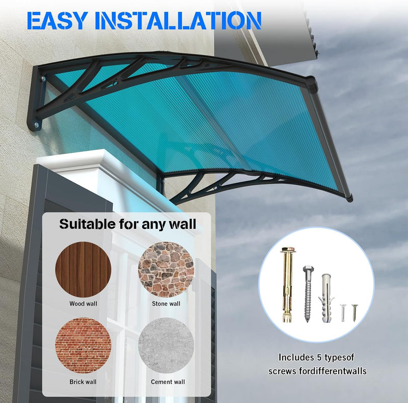 Front Door Canopy Outdoor Awning Window Patio