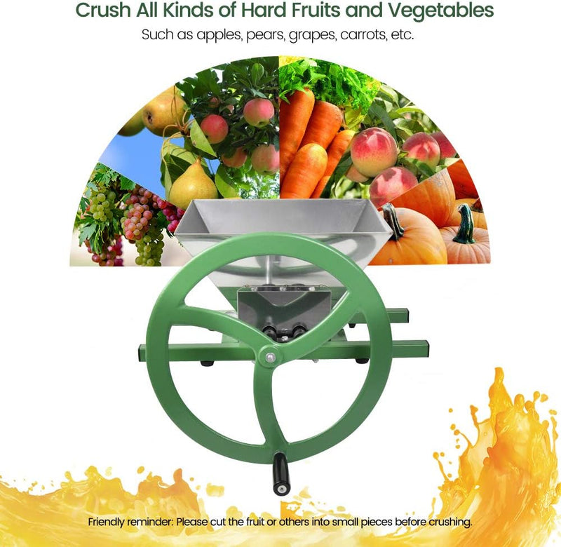 Fruit and Apple Crusher 7L Stainless Steel Manual