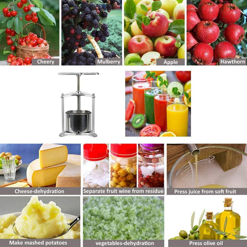 Fruit Press Grape for Wine Cider Making Vegetables