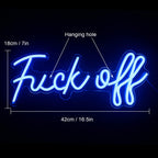 Fuck Off Neon Sign Word LED Wall Light