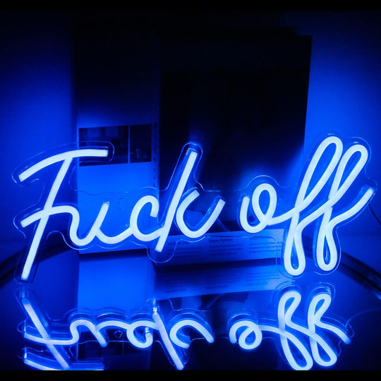 Fuck Off Neon Sign Word LED Wall Light