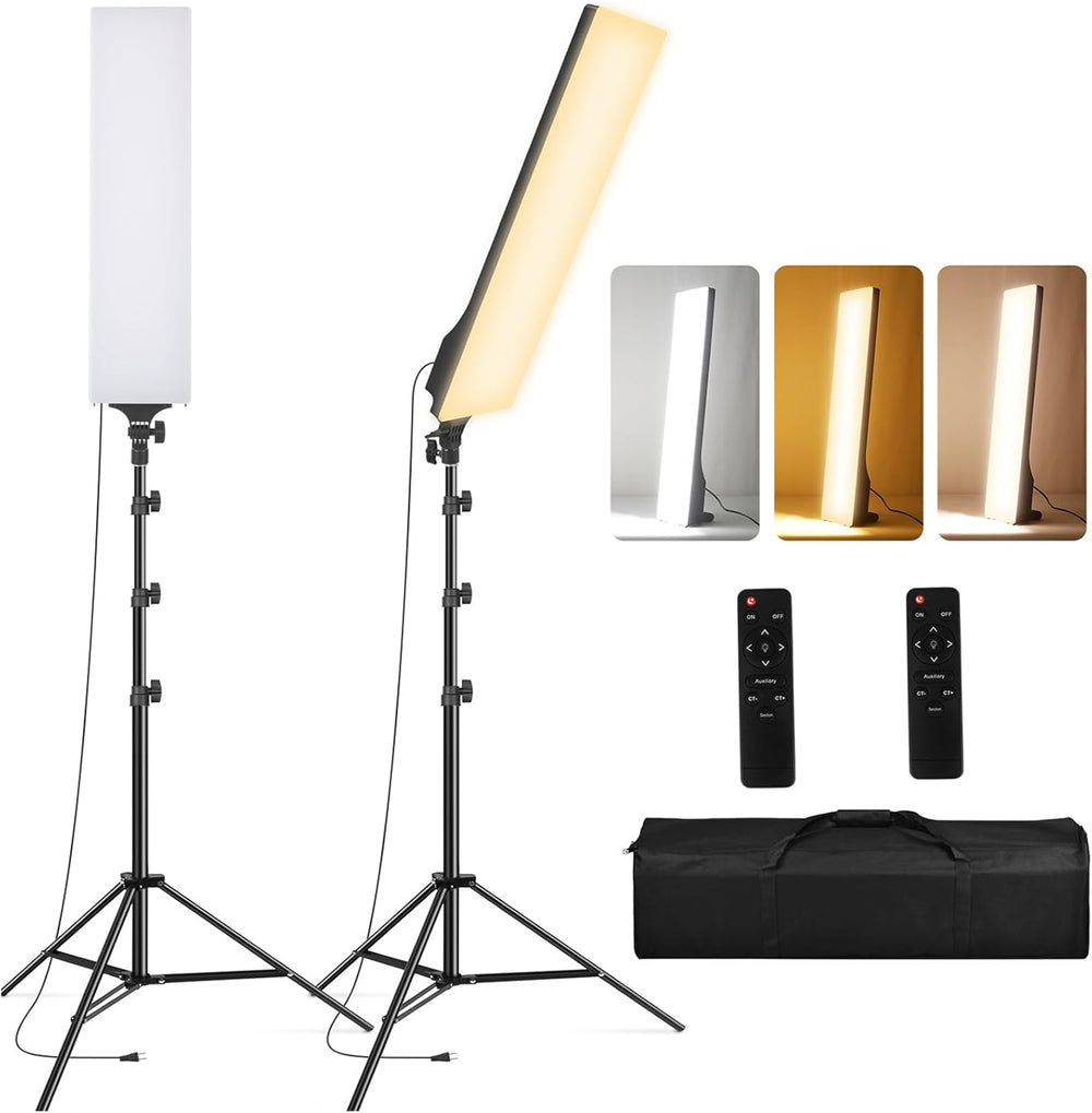 Full Screen Photography Lighting Kit -7500K Photo Studio (2 Pack)
