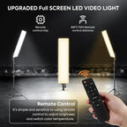 Full Screen Photography Lighting Kit -7500K Photo Studio (2 Pack)