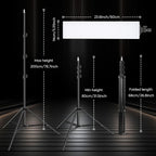 Full Screen Photography Lighting Kit -7500K Photo Studio (2 Pack)