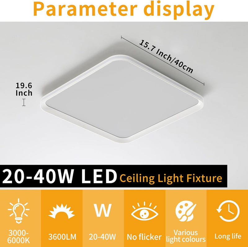 Full Spectrum Ceiling Light Modern Round LED