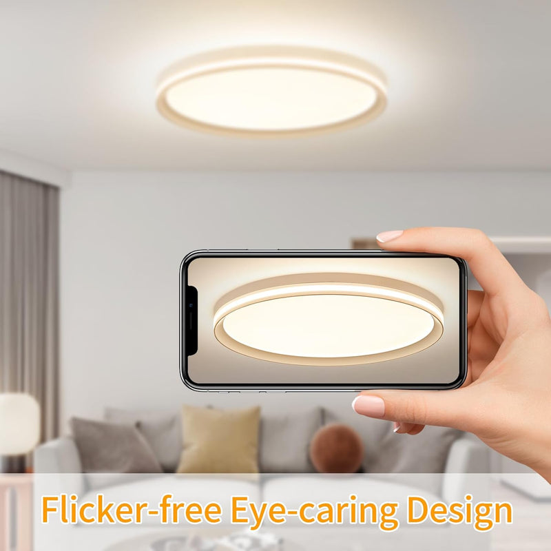 Full Spectrum Ceiling Light Modern Round LED