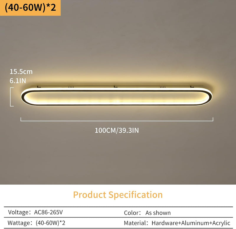 Full Spectrum Ceiling Light Modern Round LED