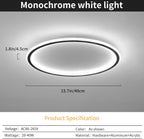 Full Spectrum Ceiling Light Modern Round LED