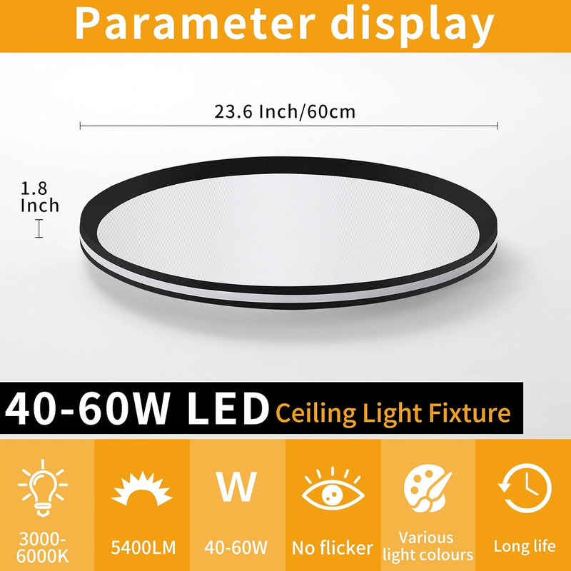 Full Spectrum Ceiling Light Modern Round LED