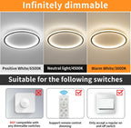 Full Spectrum Ceiling Light Modern Round LED
