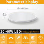 Full Spectrum Ceiling Light Modern Round LED