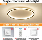 Full Spectrum Ceiling Light Modern Round LED