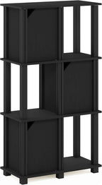 Furinno Brahms 5-Tier Storage Shelf with 4 Doors