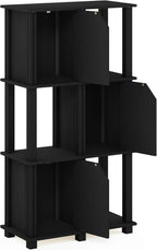 Furinno Brahms 5-Tier Storage Shelf with 4 Doors