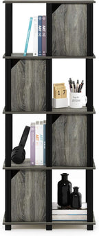 Furinno Brahms 5-Tier Storage Shelf with 4 Doors