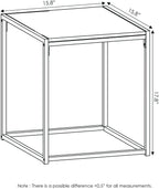 Furinno Camnus Coffee Table Metal Frame Modern