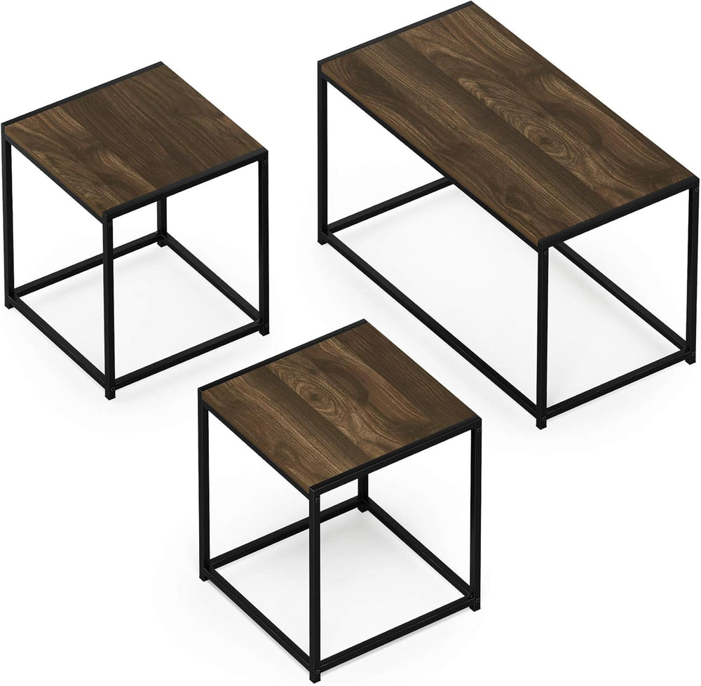 Furinno Camnus Coffee Table Metal Frame Modern